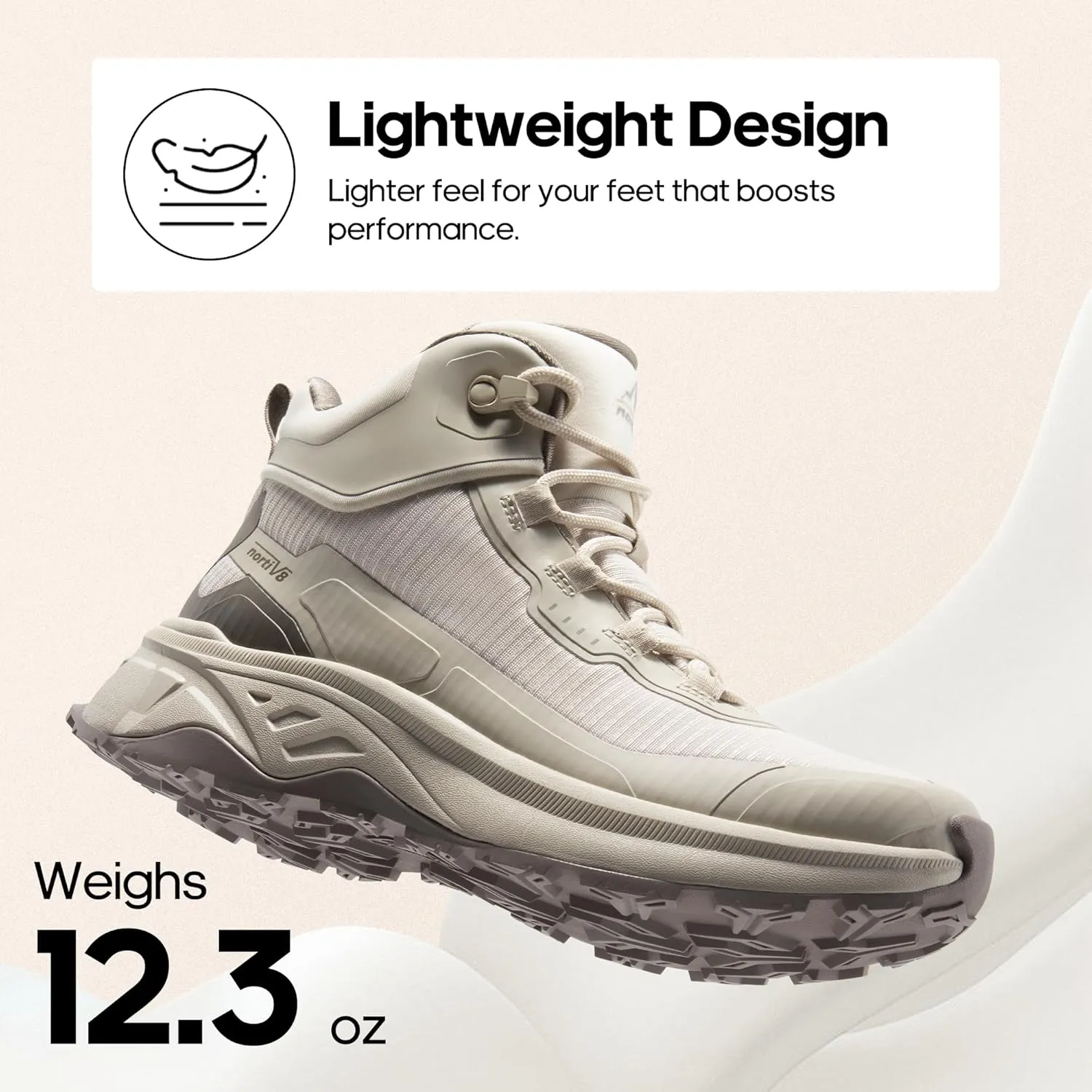 NORTIV 8 Women's Lightweight Hiking Boots Waterproof Trekking for Outdoor
