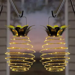 Outdoor Waterproof Garden Pineapple Solar Lights