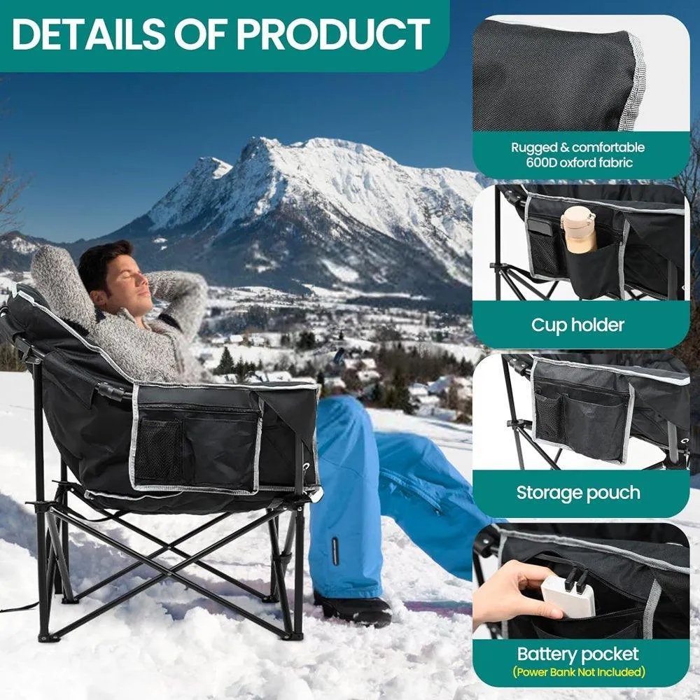 Oversized Heated Camping Chair.