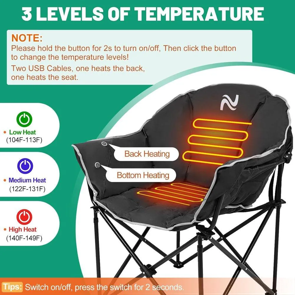 Oversized Heated Camping Chair.