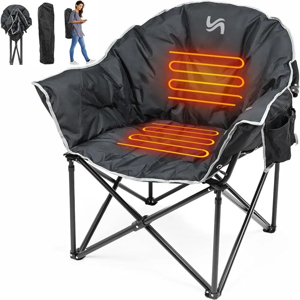 Oversized Heated Camping Chair.