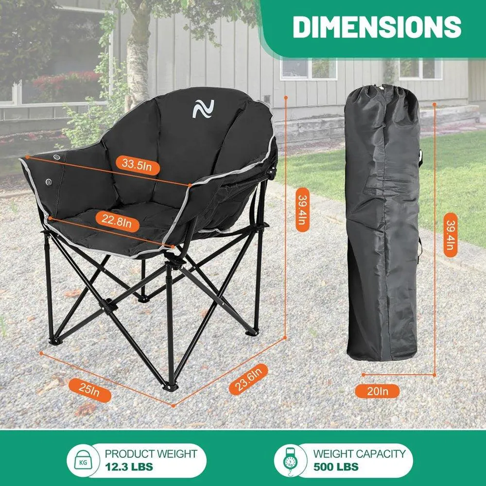 Oversized Heated Camping Chair.