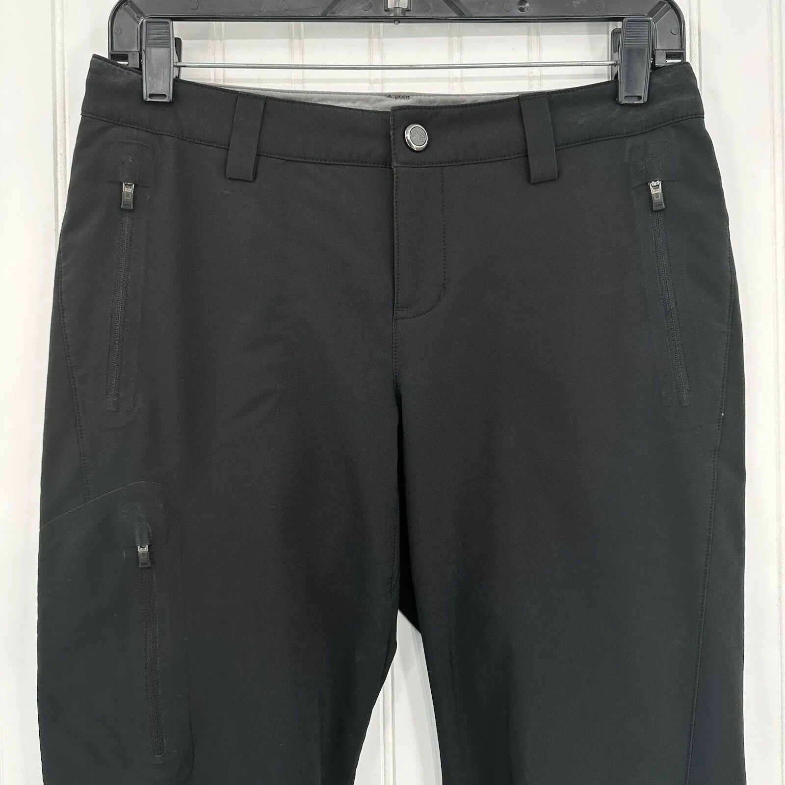 REI Co Op Pants Womens 2 Endeavor Black Hiking Gorpcore Trail Outdoor Zip Hem