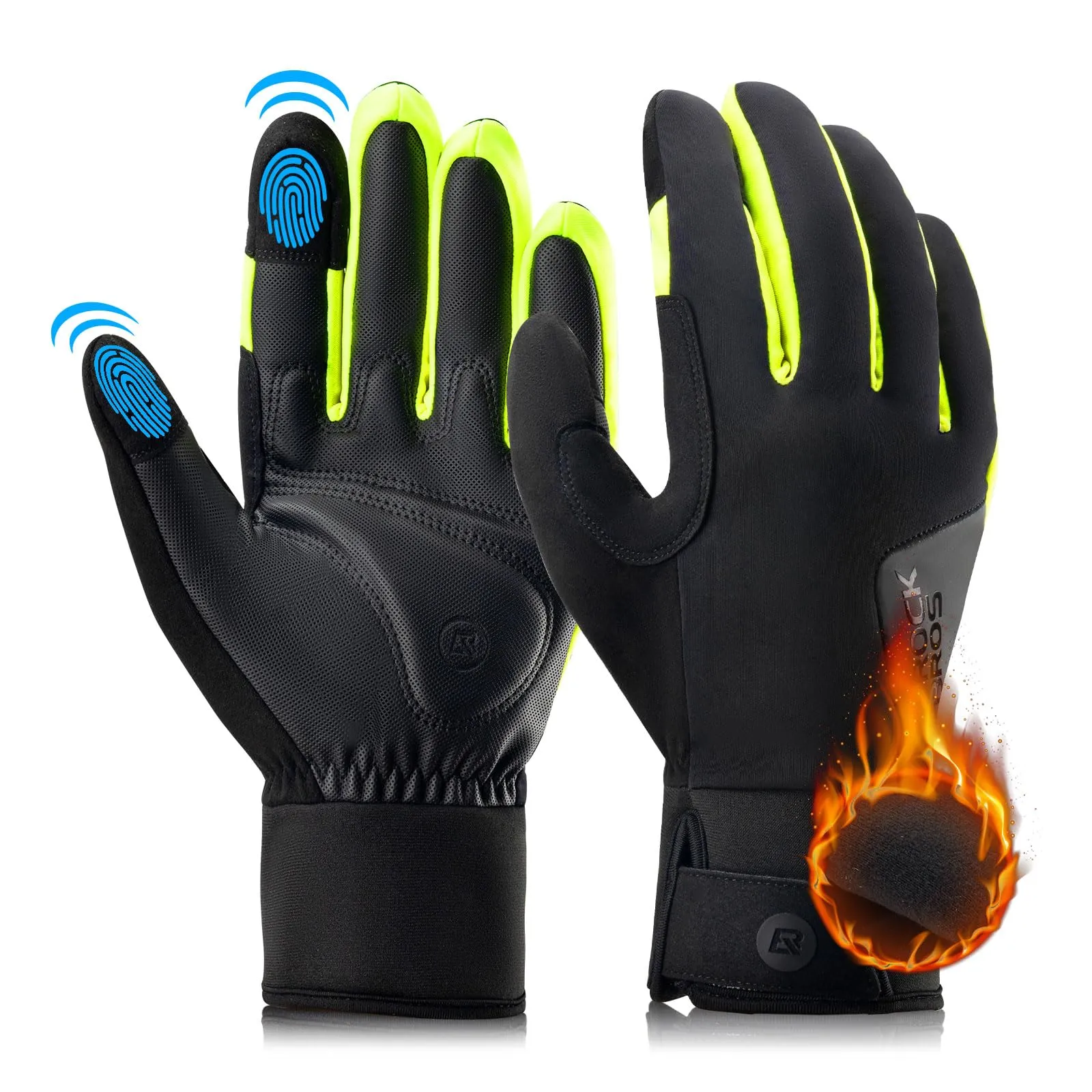 ROCKBROS Winter Gloves Thermal Cycling Gloves Non-slip Touch Screen Gloves