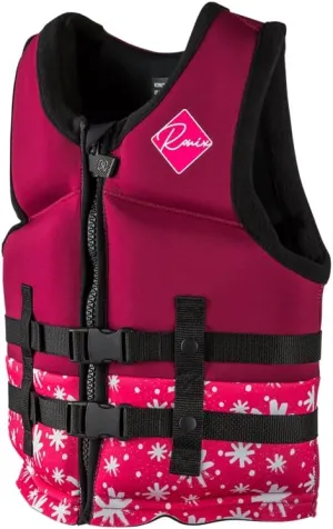 Ronix Laguna Girl's CGA Life Vest, Plum, Youth (50-90lbs)