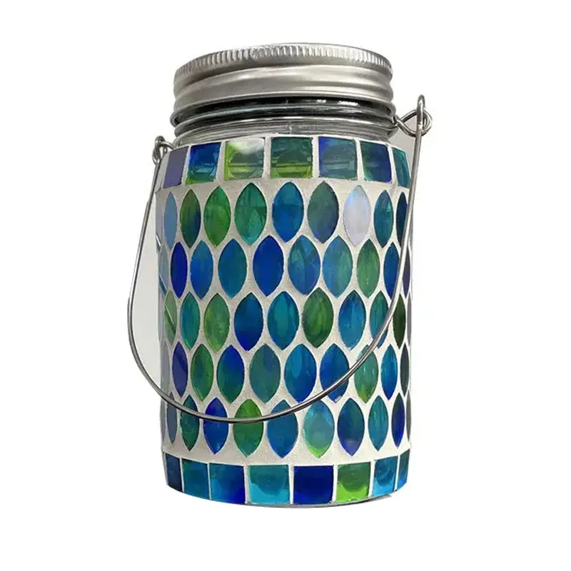 Solar Mosaic LED Waterproof Outdoor Hanging Lanterns