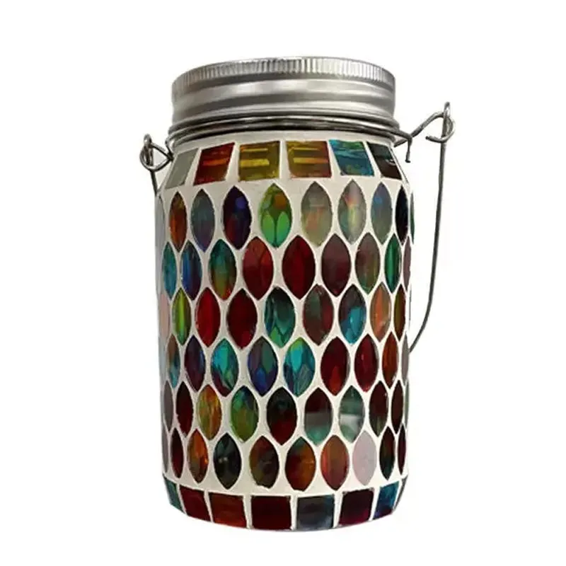 Solar Mosaic LED Waterproof Outdoor Hanging Lanterns