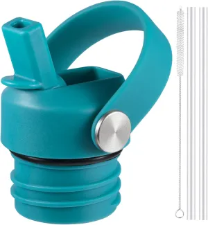 Straw Lid fits Hydro Flask Standard Mouth, 21 24 oz, Sports Flex Cap Water Bottle Accessories Replacement Top