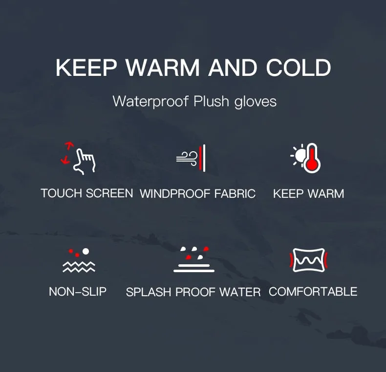 Touchscreen Thermal Waterproof Gloves