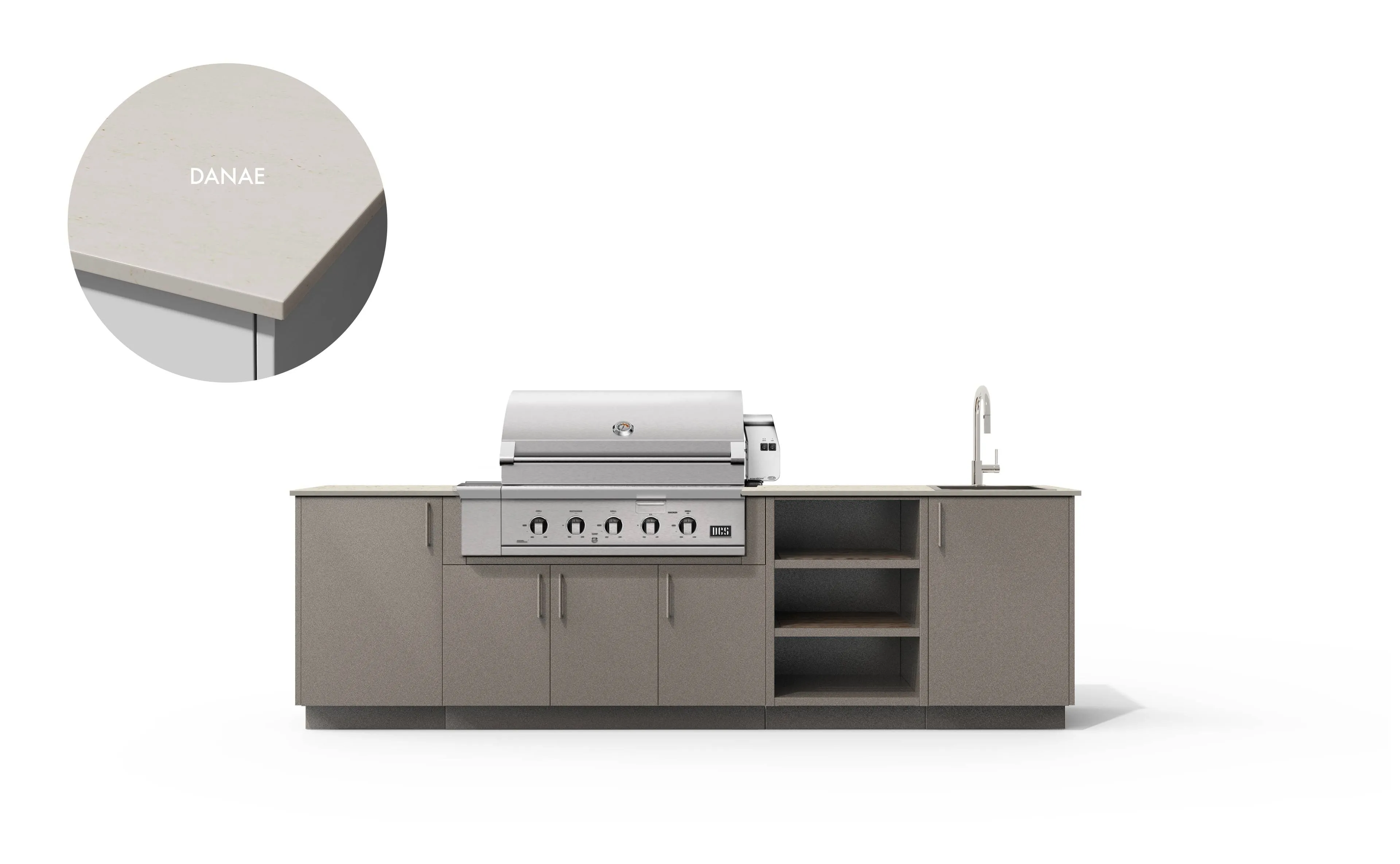 Urban Bonfire Mist 42 Outdoor Kitchen