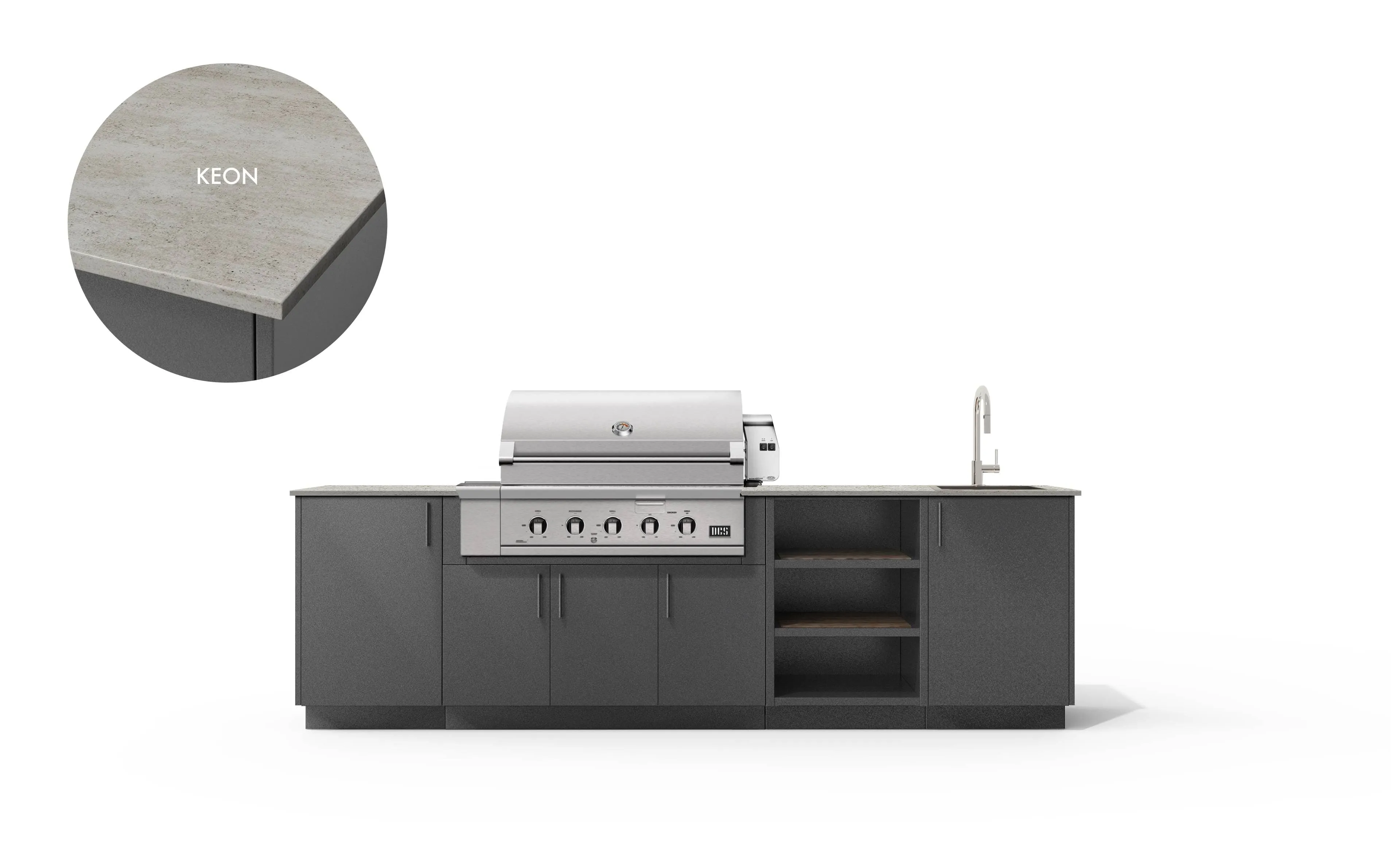 Urban Bonfire Mist 42 Outdoor Kitchen