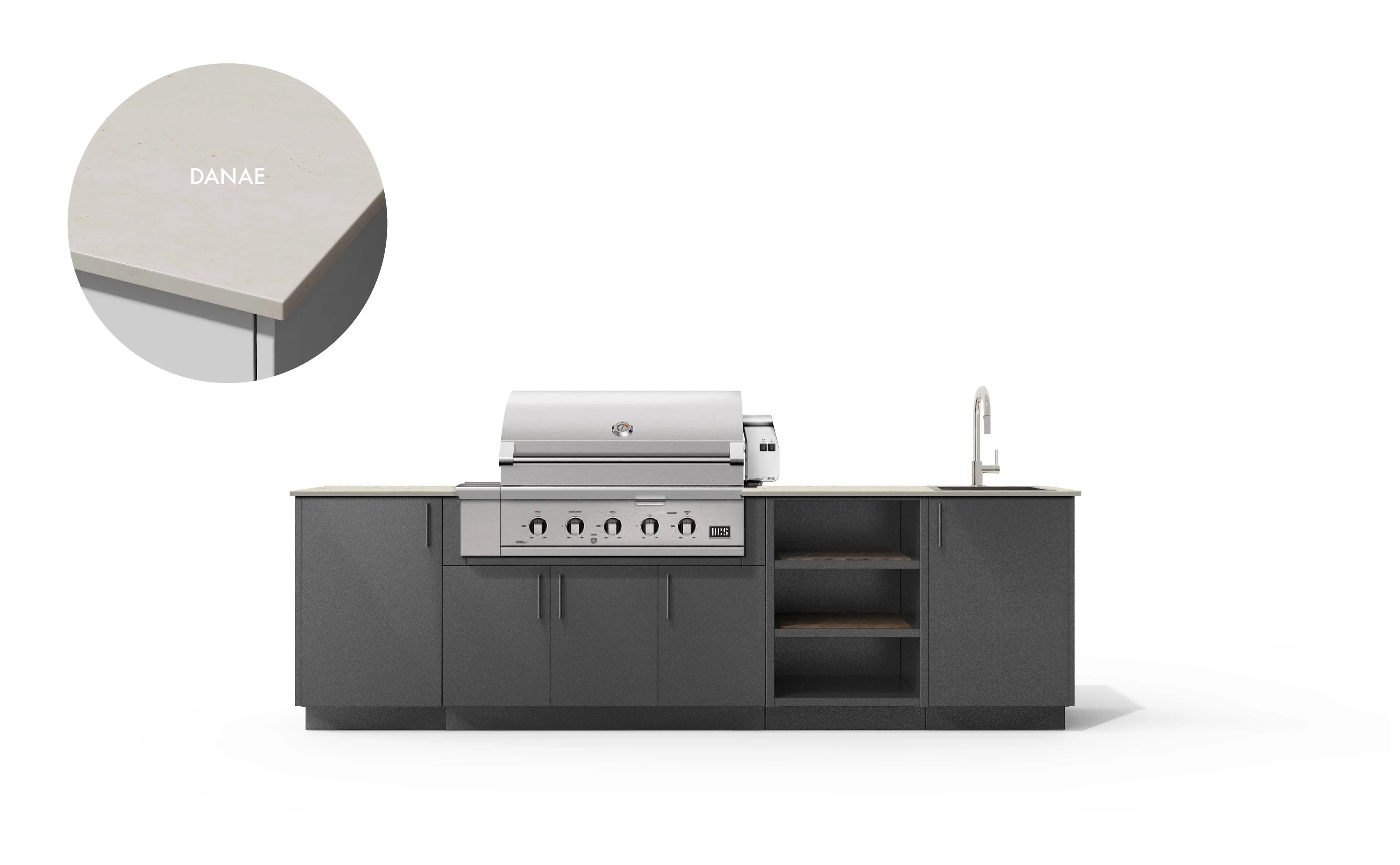 Urban Bonfire Mist 42 Outdoor Kitchen