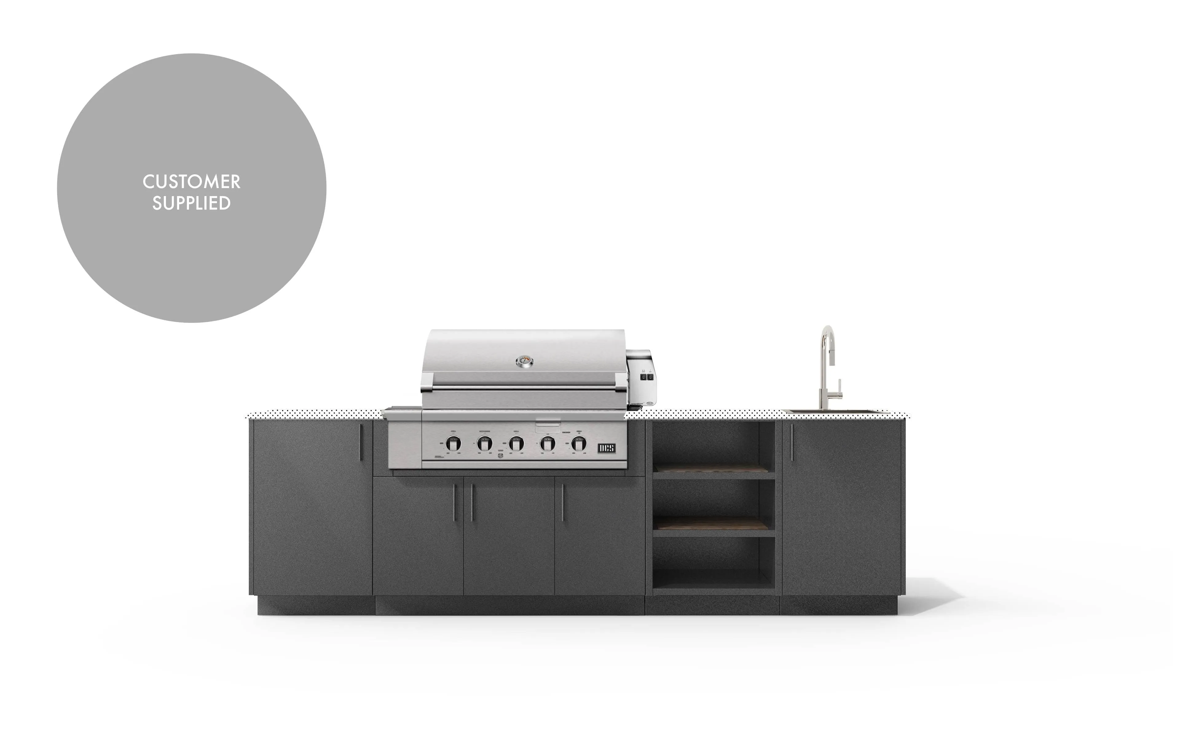 Urban Bonfire Mist 42 Outdoor Kitchen