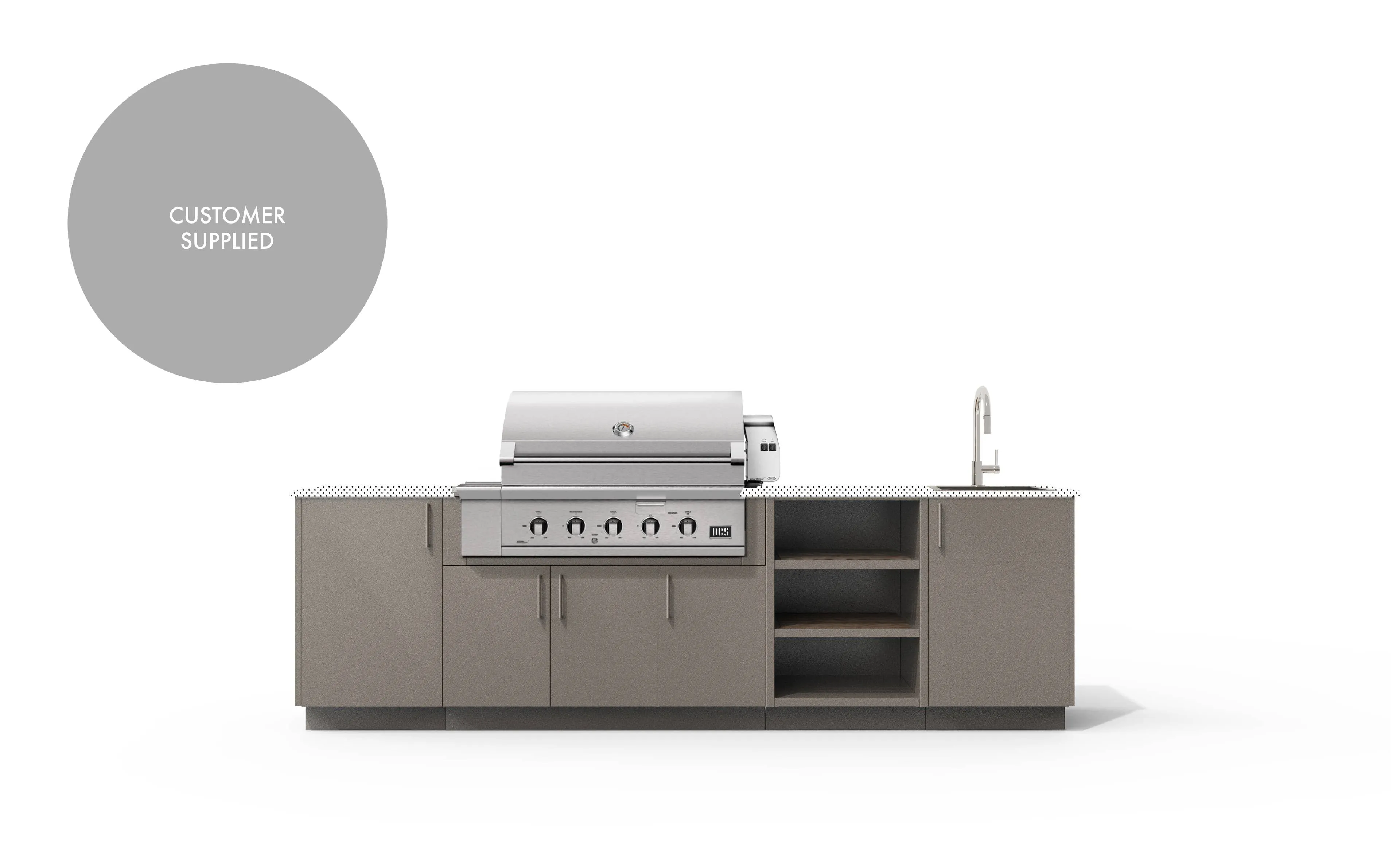 Urban Bonfire Mist 42 Outdoor Kitchen