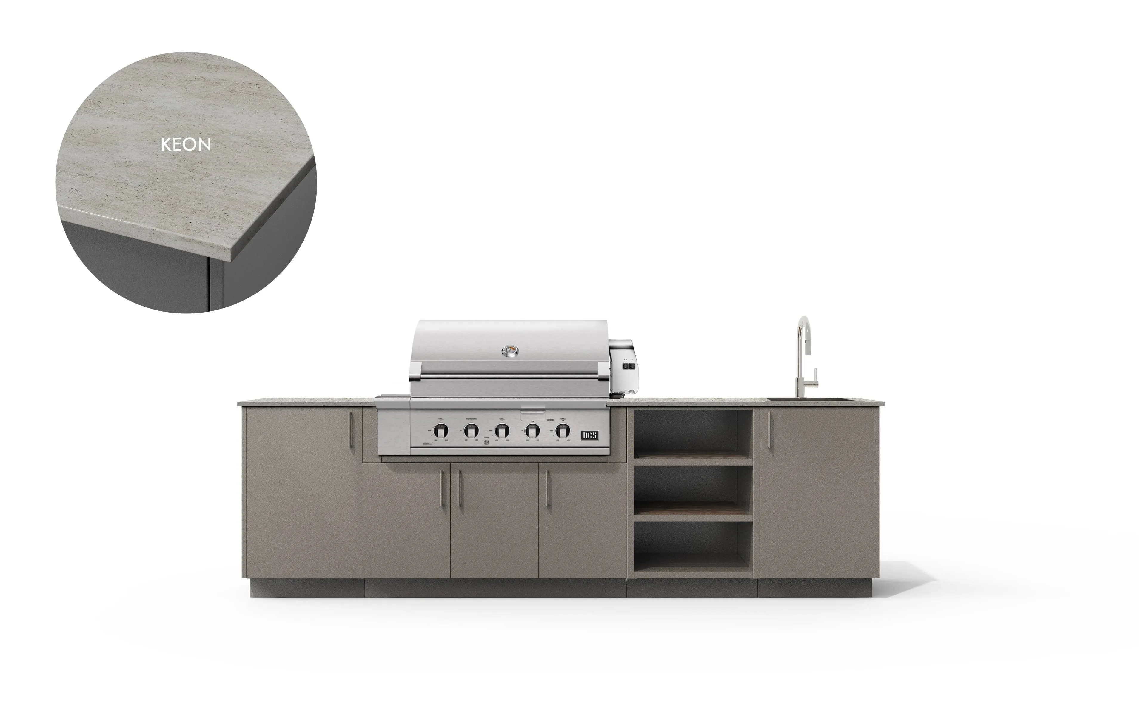 Urban Bonfire Mist 42 Outdoor Kitchen