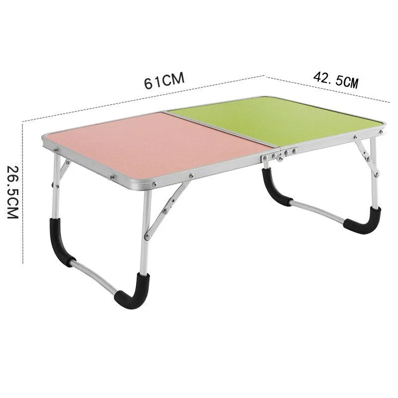 VILEAD Portable Folding Picnic Table Aluminum Ultralight Waterproof Foldable Hiking Camping Self Driving Travel 61*42*27 cm