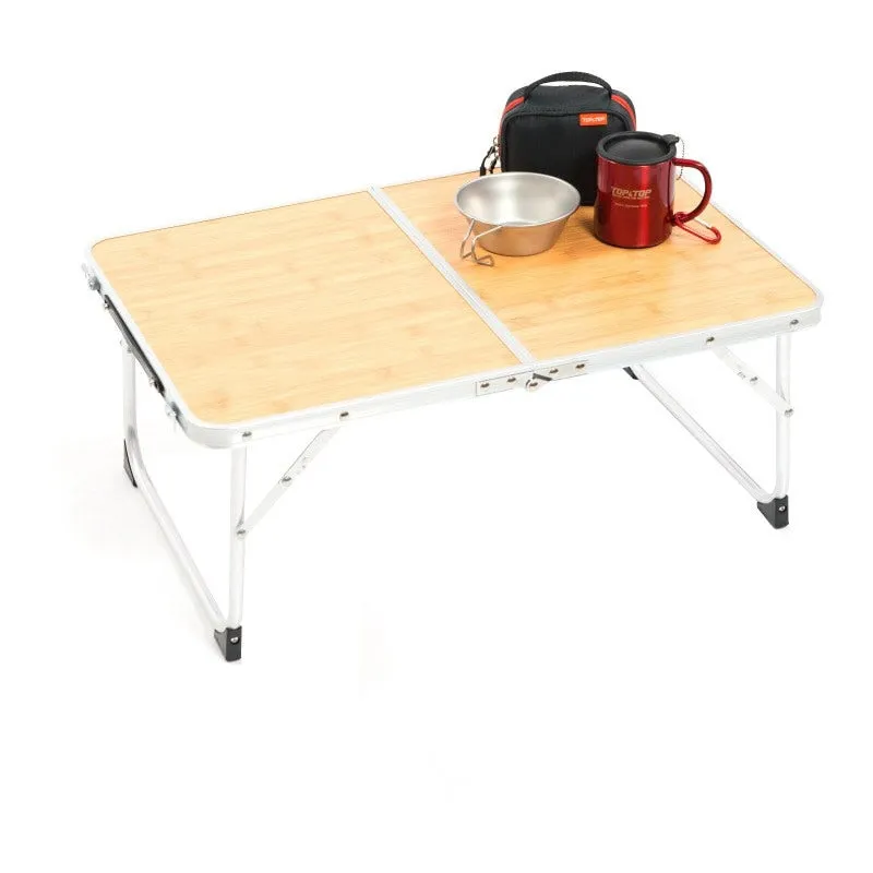 VILEAD Portable Folding Picnic Table Aluminum Ultralight Waterproof Foldable Hiking Camping Self Driving Travel 61*42*27 cm