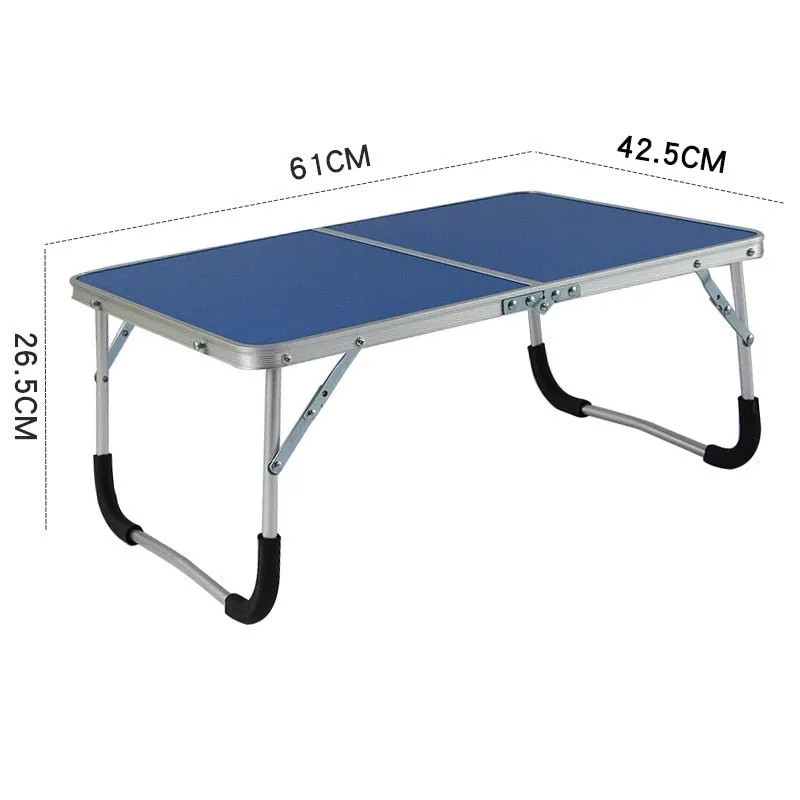 VILEAD Portable Folding Picnic Table Aluminum Ultralight Waterproof Foldable Hiking Camping Self Driving Travel 61*42*27 cm