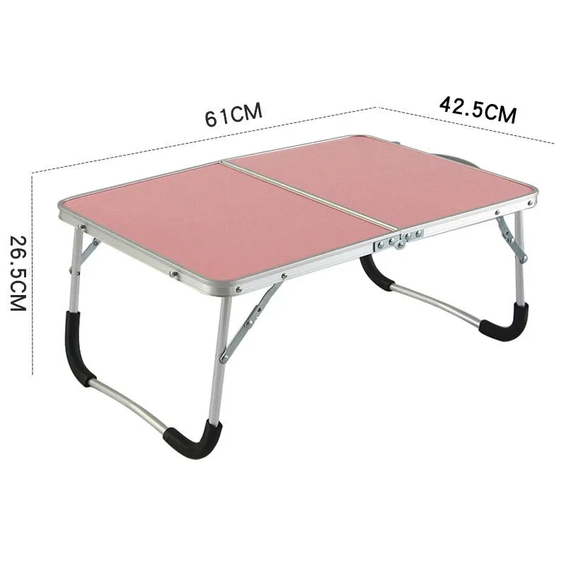 VILEAD Portable Folding Picnic Table Aluminum Ultralight Waterproof Foldable Hiking Camping Self Driving Travel 61*42*27 cm