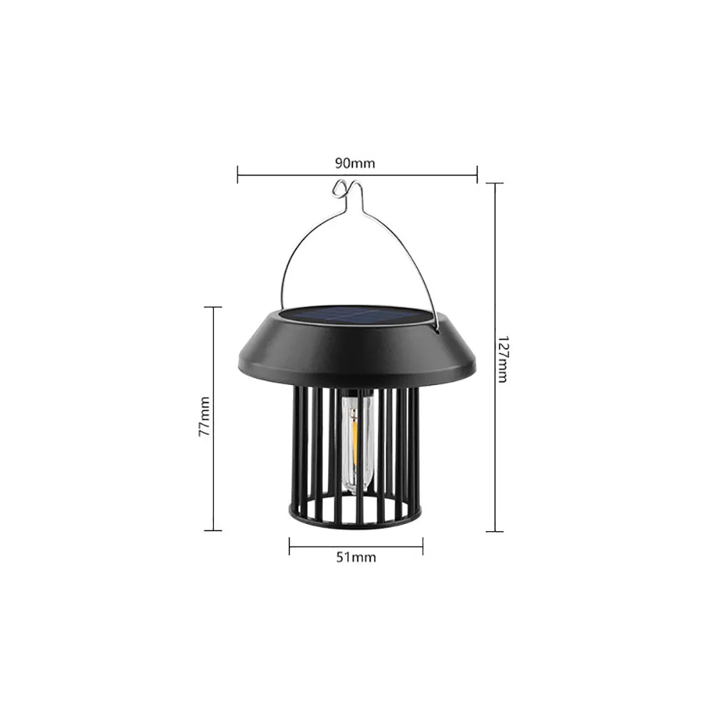 Vintage Solar Powered Tungsten Filament Lantern