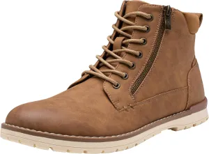 Vostey Men's Chukka Boots Motorcycle Casual Hiking Boot for Men
