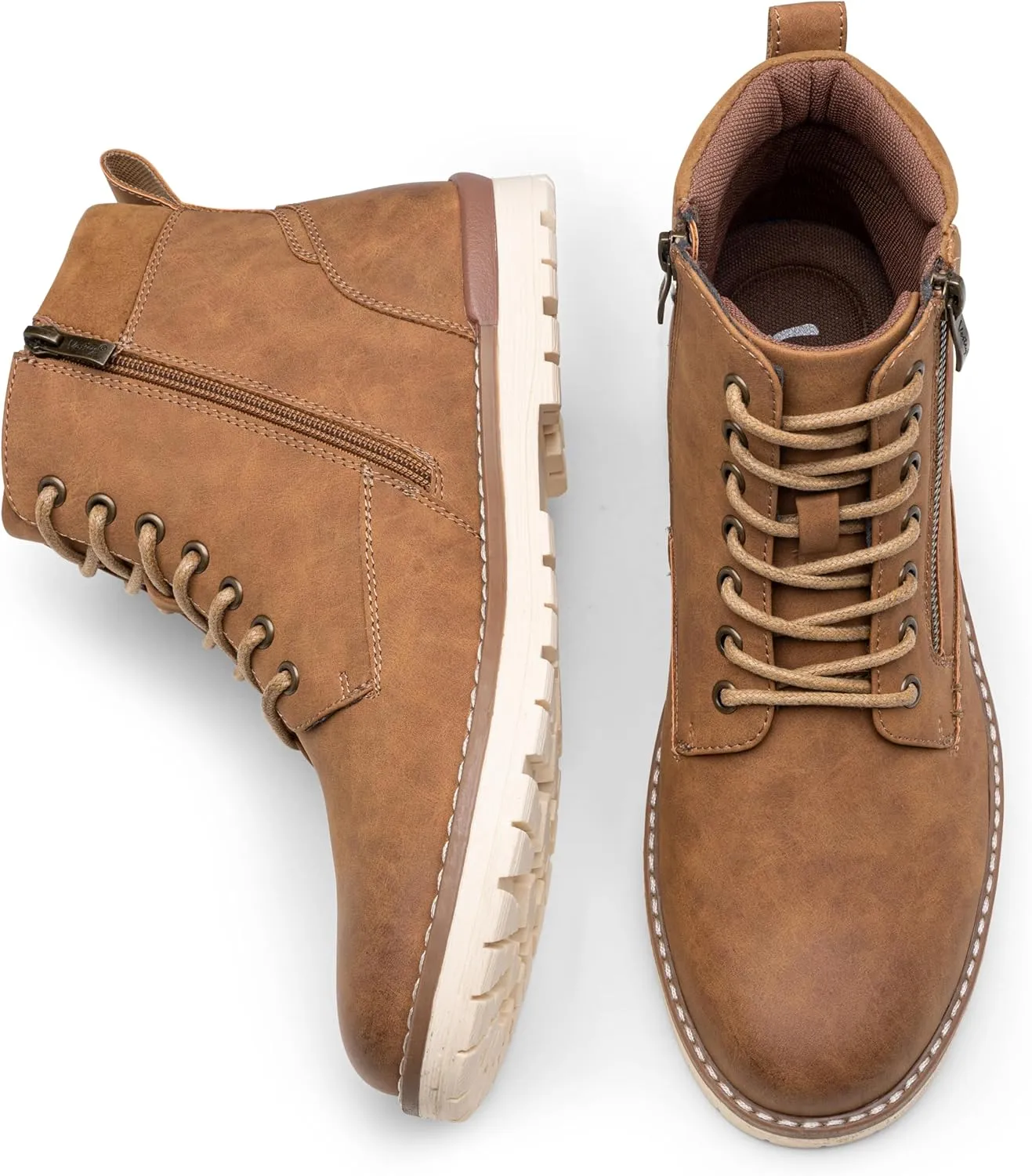 Vostey Men's Chukka Boots Motorcycle Casual Hiking Boot for Men