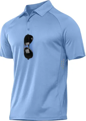 ZITY Mens Athletic Polo Shirts Performance Short Sleeve T-Shirts Golf Sports Hiking Polos