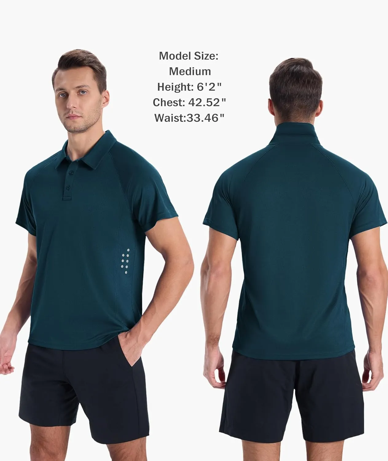 ZITY Mens Athletic Polo Shirts Performance Short Sleeve T-Shirts Golf Sports Hiking Polos